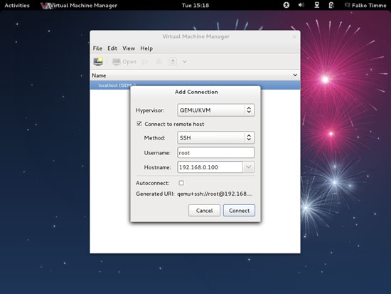 настройка соединения